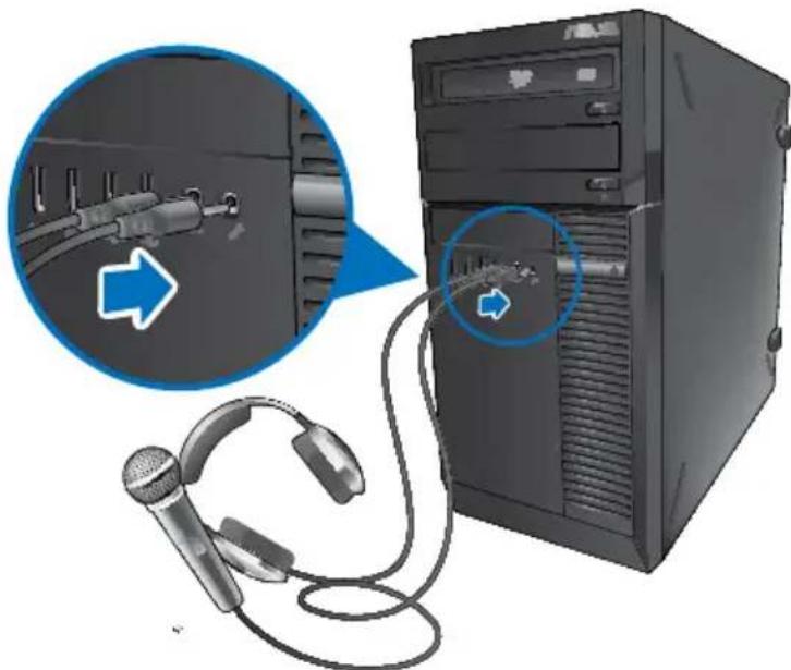 ASUS BM1645 - Connector un casque audio ou un micro - 1