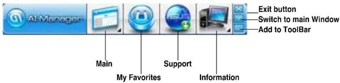 ASUS BM1645 - AI Manager quick bar - 1