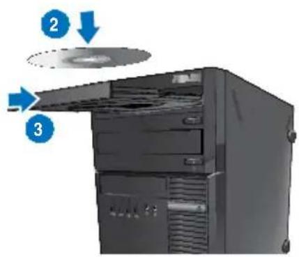 ASUS BM1645 - Using the optical drive (on selected models only) - 2