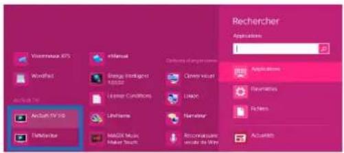 ASUS ET2221AGTR - Pour configurer ArcSoft TV 5.0 : - 1