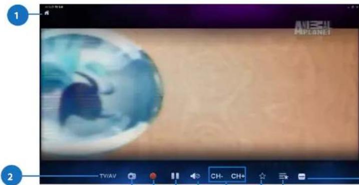 ASUS ET1612IUKS - Korzystanie z ekranowych elementów sterowania fungcji Live TV (Telewizja naźwo) - 1