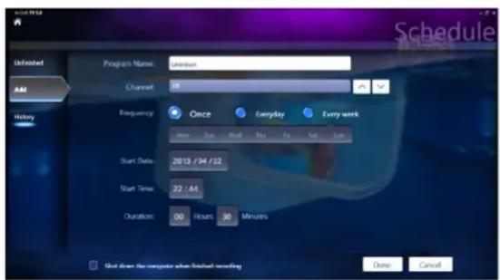 ASUS ET1612IUKS - So planen Sie Aufzeichnungen von Fernsehsendungen: - 2