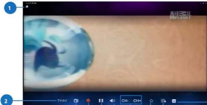 ASUS ET2020INTI - Anvanda skärmkontrollerna på Live-TV - 1