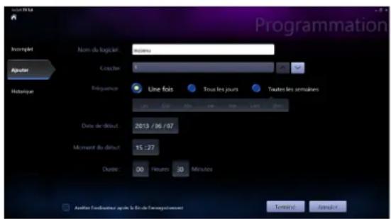 ASUS ET2020INTI - Pour planifier l'enregistrement d'un programme TV: - 2