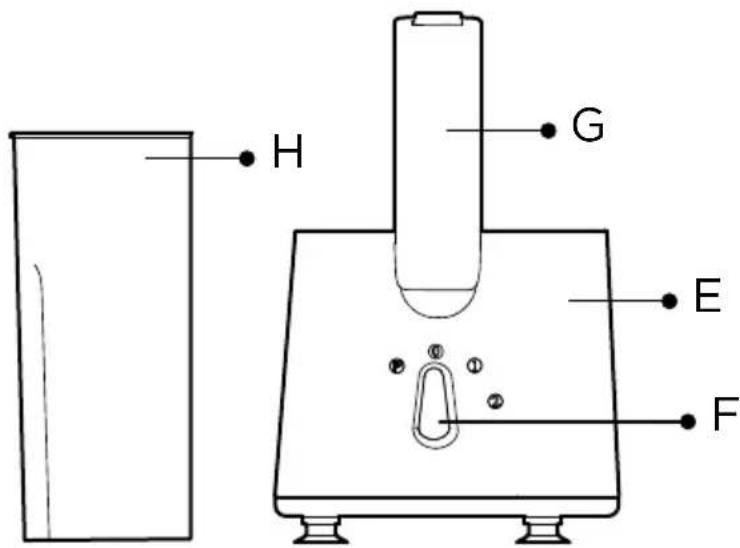 BLACK & DECKER JE500 - Identification des pieces - 5