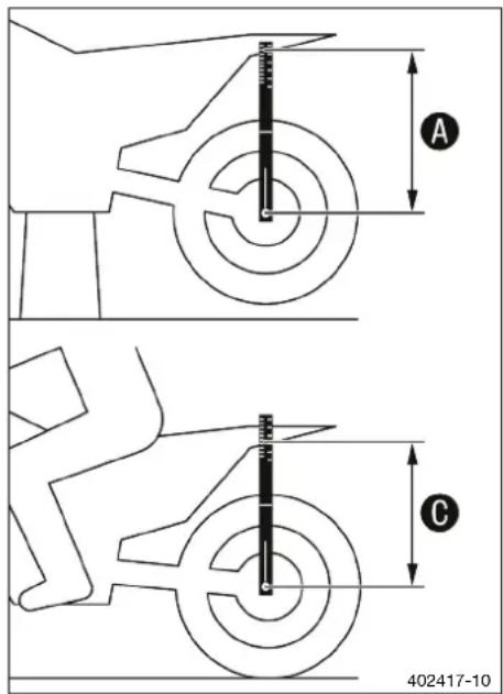 HUSQVARNA FE 450 (2020) - Vérifier l'enfoncement en charge de l'amortisseur - 1
