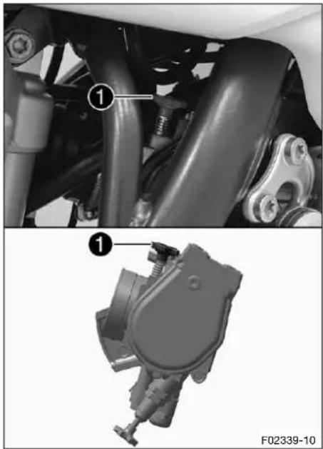 HUSQVARNA FE 450 (2020) - Vis de réglage du régime de ralenti - 1
