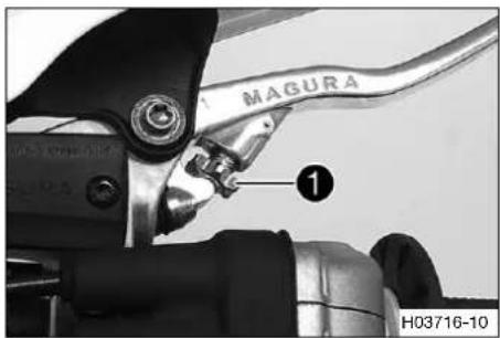 HUSQVARNA TE 300i (2020) - Regler la position de base du levier de frein à main - 1