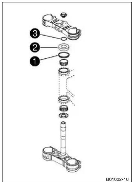 HUSQVARNA TE 300i (2020) - Monter le te de fourche inferieur - 1