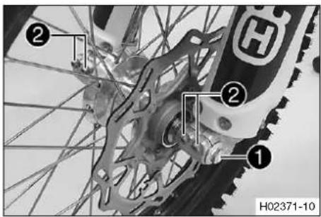 HUSQVARNA TC 250 (2018) - Déposer la roue avant - 4