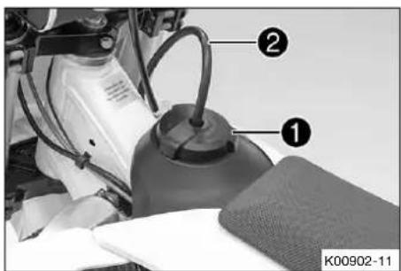 HUSQVARNA TC 250 (2018) - Fermer le bouchon du réservoir - 1