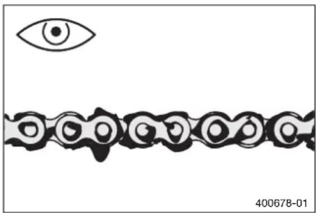 HUSQVARNA TE 150 (2019) - Vérifier l'etat d'encrassement de la chaine - 1