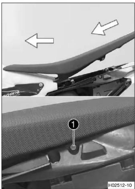 HUSQVARNA TE 150 (2019) - Monter la selle - 1