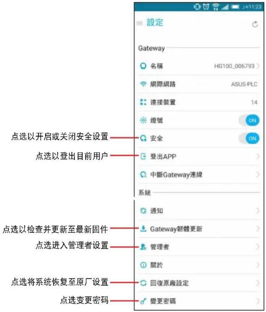 ASUS SmartHome Gateway HG100 - 设置 - 1