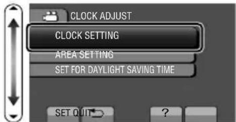 JVC GZHM320 - To reset the clock - 3