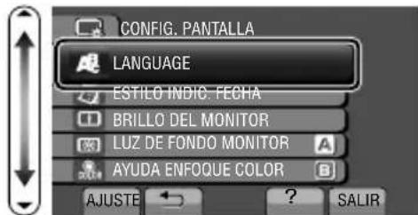 JVC GZHM320 - Para cambiar el idioma de visualización - 3