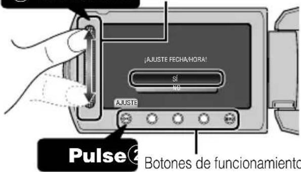 JVC GZHM320 - cuando se visualice "¡AJUSTE FECHA/HORA!" (SET DATE/TIME!). - 1