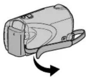 JVC GZHM320 - Ajuste de la correa de mano - 1