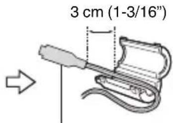 JVC GZR320 - ■ Attaching the Core Filter - 2