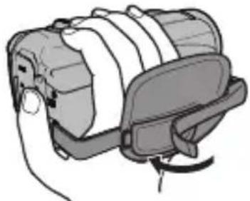 JVC GZR320 - Ajuste de la correa de mano - 2
