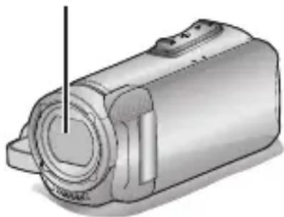 JVC GZR320 - Protection de la lentille - 1