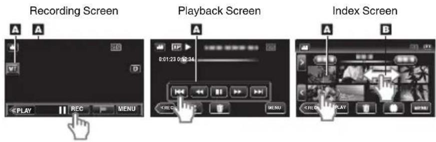 JVC GZEX300 - Using the Icon Buttons/Thunnails - 1
