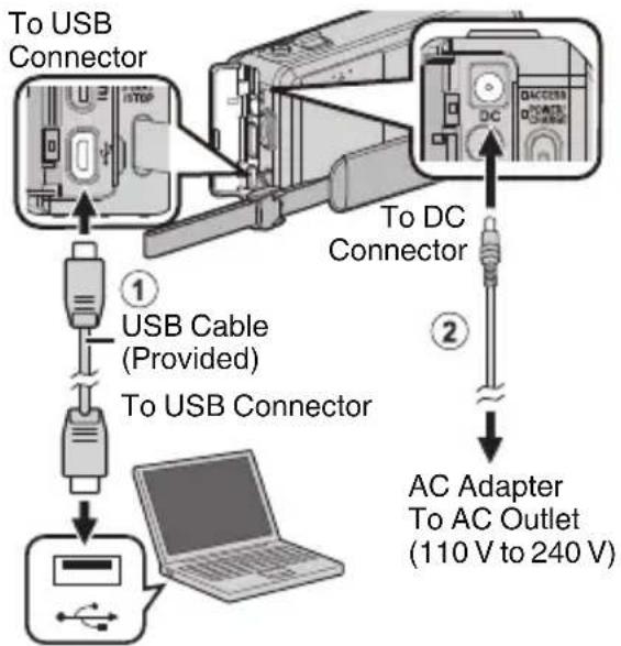 JVC GZVX705 - Preparation: - 1