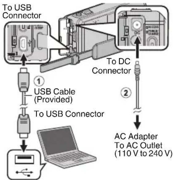 JVC GZVX705 - Preparation: - 1