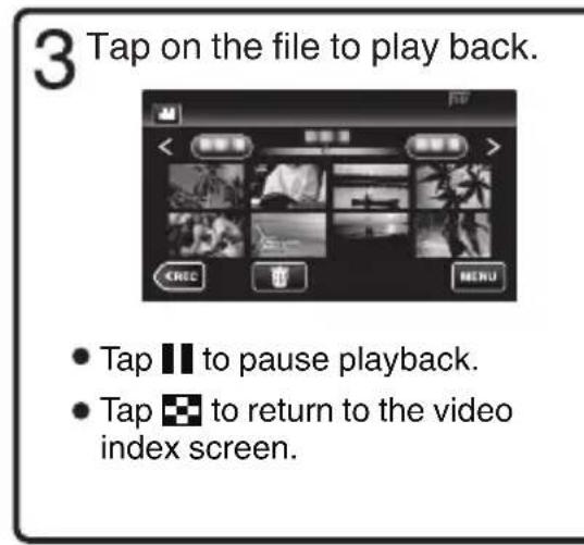 JVC GZVX705 - Playing Back/Deleting Files on this Unit - 2