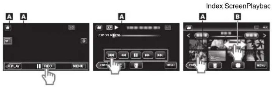 JVC GZVX705 - Using the Icon Buttons/Thunnails - 1