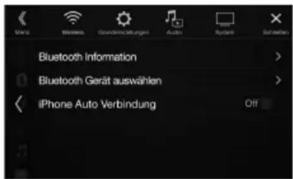 ALPINE INEW997DC - Berühren Sie [Bluetooth Gerät auswahlen]. - 1