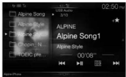 ALPINE INEW997DC - Pasar de la pantalla de fuentes de audio a una pantalla española - 5