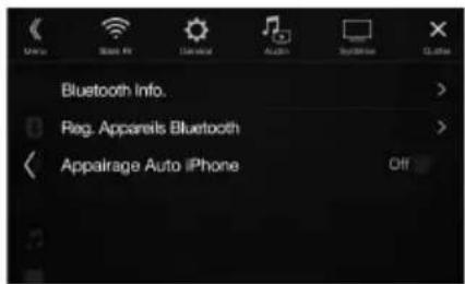 ALPINE INEW997DC - Appuyez sur la touche [Reg. Appareils Bluetooth]. - 1
