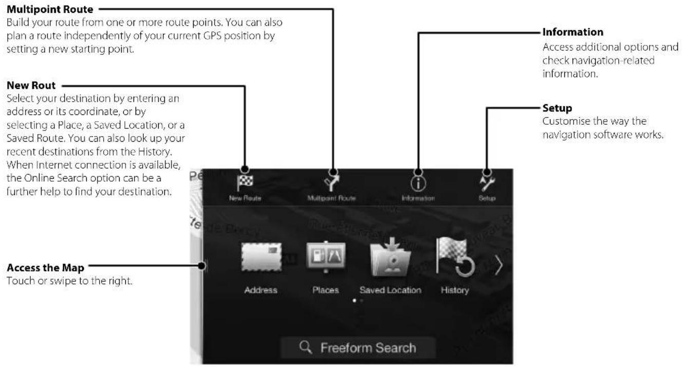 ALPINE INEW997DC - Navigation Menu - 1