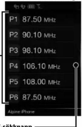 ALPINE INEW997DC - Snabbvalsknapp - 1