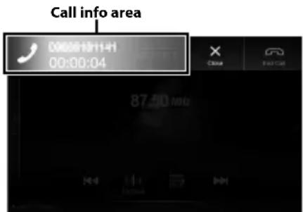 ALPINE INEW997DC - Touch incoming call notification screen. - 1