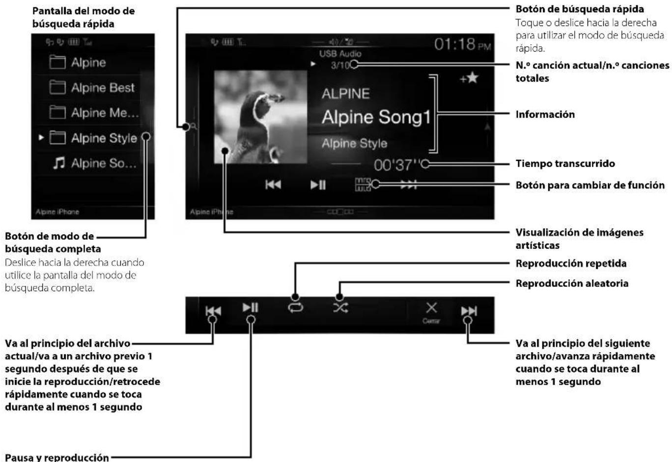 ALPINE INEW997DC - Funcionamente de unidad flash USB (Optional) - 1