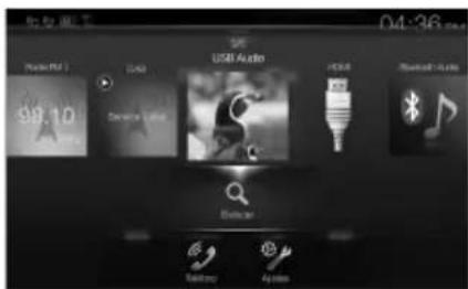 ALPINE INEW997DC - Pasar de la pantalla de fuentes de audio a una pantalla española - 7