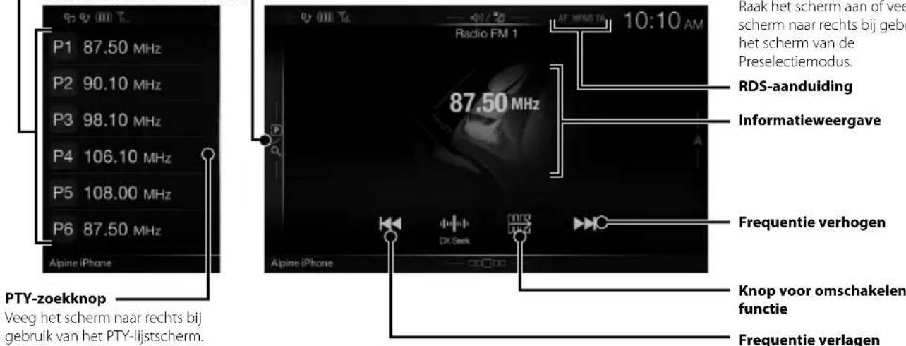 ALPINE INEW997DC - Preselectieknop - 1