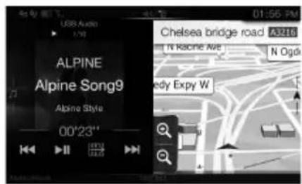 ALPINE INEW997DC - Passaggio alla schermata Sorgenti audio a una schermata specifica - 3