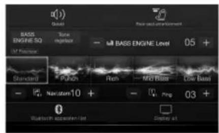 ALPINE INEW997DC - Overschakelen van het scherm met audiobronnen maar een specifiek scherm - 1