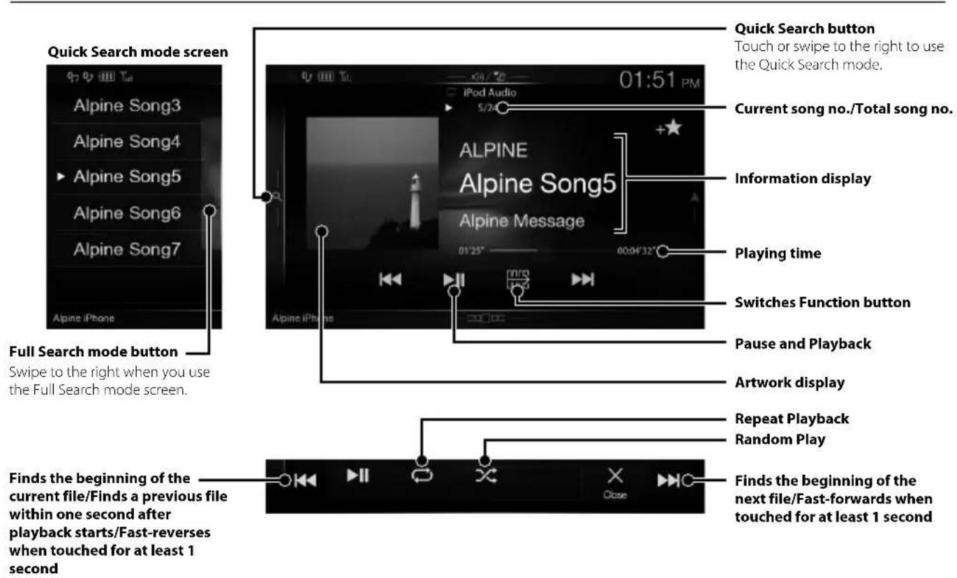 ALPINE INEW997DC - iPod/iPhone Operation (Optional) - 1