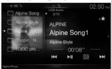 ALPINE INEW997DC - Przeloczanie ekranu zródel audio na dedykowyank - 6