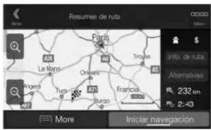 ALPINE X702DF - Establecer un destino (X902D/X802D-U/INE-W710D solo) - 2
