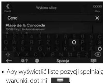 ALPINE X702DF - Ustawianie miejsca docelowego (tylko X902D/X802D-U/INE-W710D) - 3