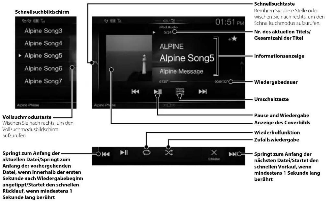 ALPINE X702DF - iPod/iPhone-Betrieb (Option) - 1