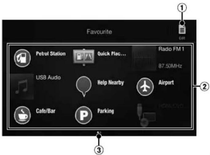 ALPINE X702DF - ■ Favourite screen example - 1