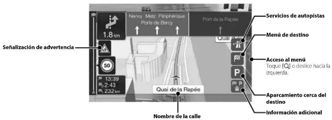 ALPINE X702DF - Funciones de mapas (X902D/X802D-U/INE-W710D solo) - 2