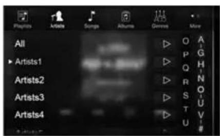 ALPINE X702DF - Searching for a Music File (Full Search Mode) - 2