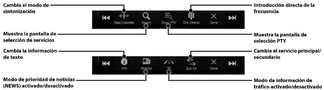 ALPINE X702DF - Funcionamiento de DAB/DAB+/DMB - 2